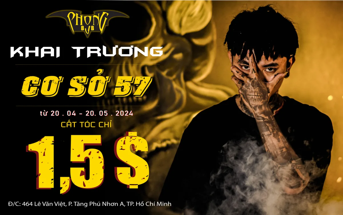 Khai trương Phong BVB 464 Lê Văn Việt - Thủ Đức,  "Cắt tóc chỉ 1,5$"