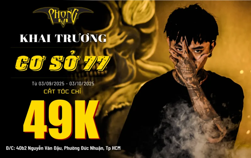 Phong BvB 40B2 Nguyễn Văn Đậu - Phú Nhuận khai trương cắt tóc chỉ $2!!!