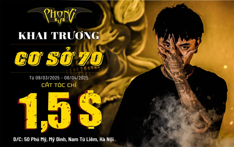 Phong BvB 15 Nguyễn An Ninh Khai Trương, Cắt Tóc chỉ 35K!!!